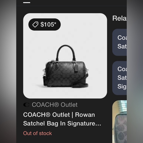 Coach Rowan satchel bag - Picture 7 of 9